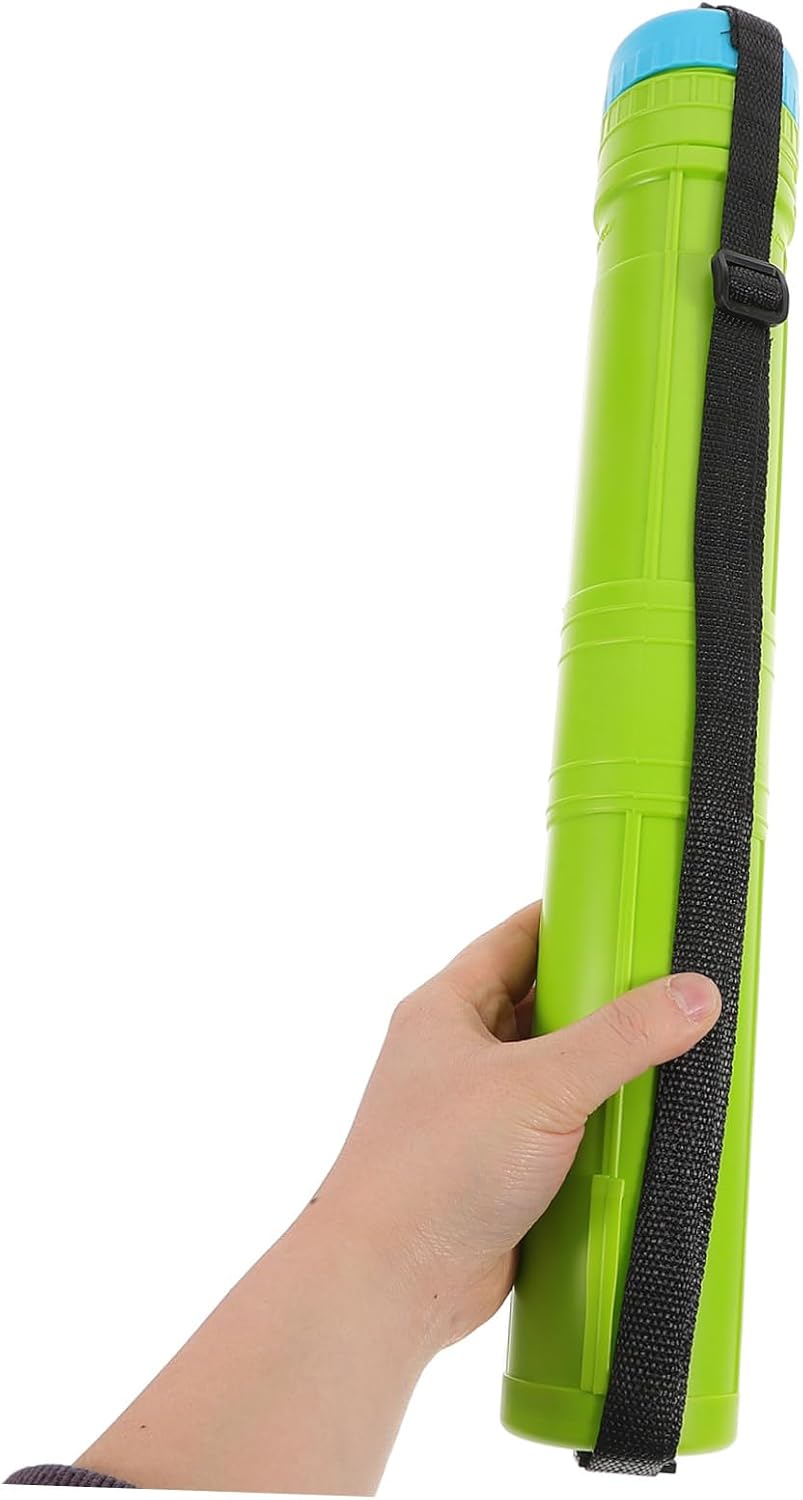 NUOBESTY Expandable Poster Tube Lid and Strap Telescoping Blueprint Holder for Art Storage and Transport Plastic Design for Easy Carrying for Artwork