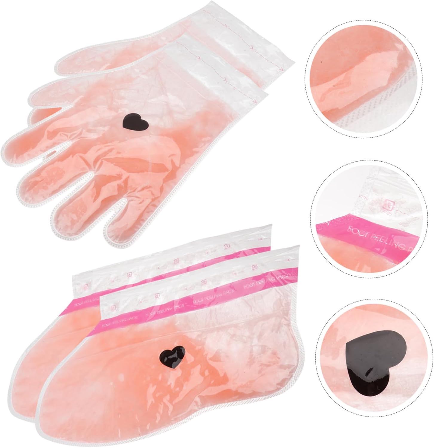 NOLITOY 2pairs Beauty Peach Wax Therapy Hand and Foot Covers Reusable Moisturizing Spa Wax Kit for Hand and Feet Care for Dry and Pampering Treatments