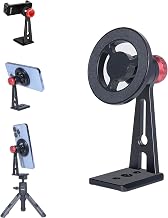 Tripod Mount for Magsafe Metal Phone Holder with Magnetic Mount, 2 in 1 Compatible with iPhone, Samsung, Pixel etc., Phone Stand and Clamp for Christmas