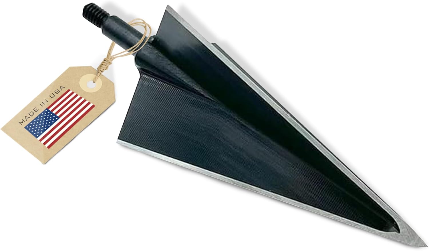 VPA 1 1/2" 3 Blade 300 Grain 3-Blade Broadhead, Screw-in, 1045 Carbon Tool Steel 50-52 Rockwell, 3 Pack, Made in the USA