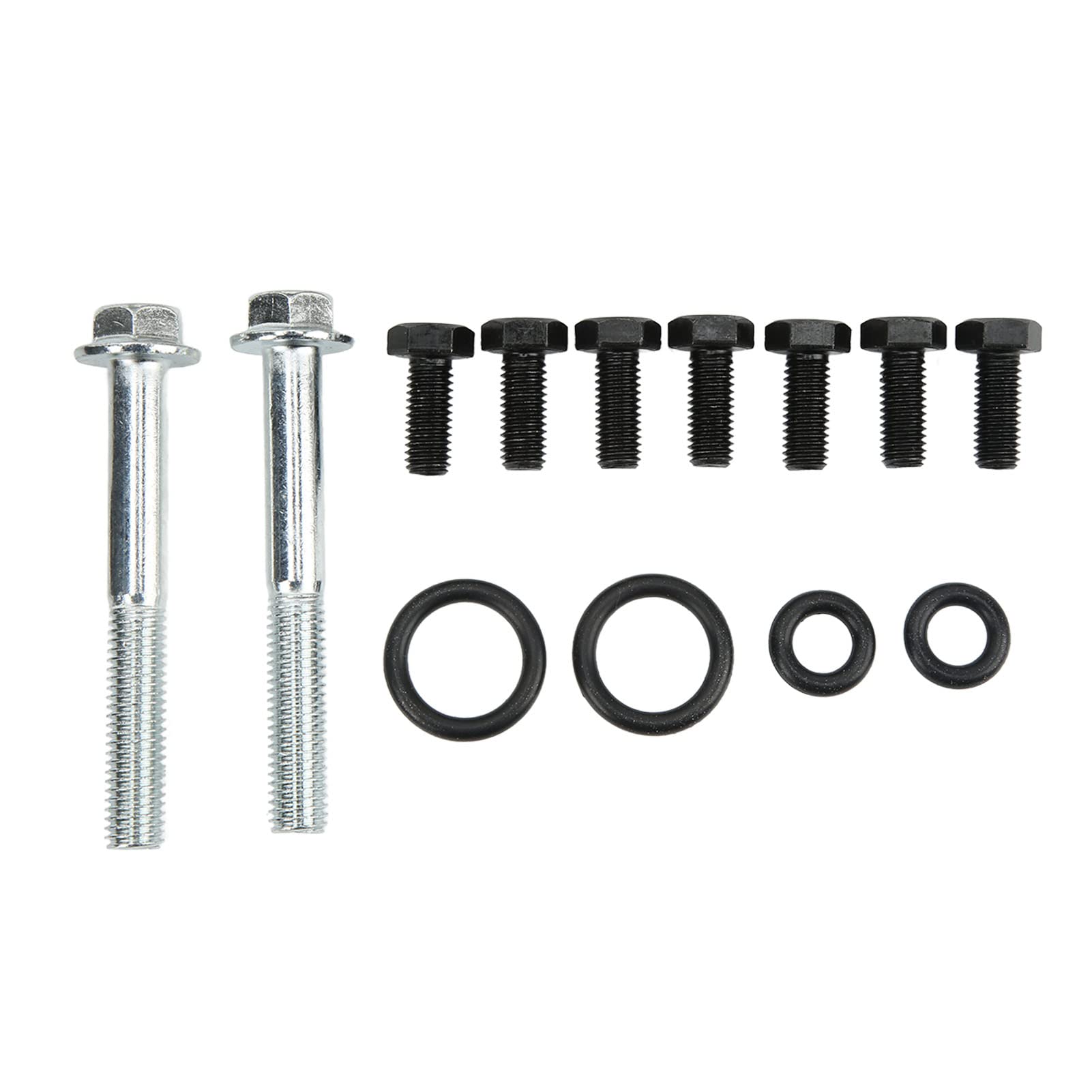 Ausla Zestaw Obudowy Układu Wydechowego Turbo Cokół Obudowa Układu Wydechowego Turbo ze Stopu Aluminium i żelaza z Pierścieniami O i śrubami Pasuje do Powerstroke 1999.5 do 2003 7.3L