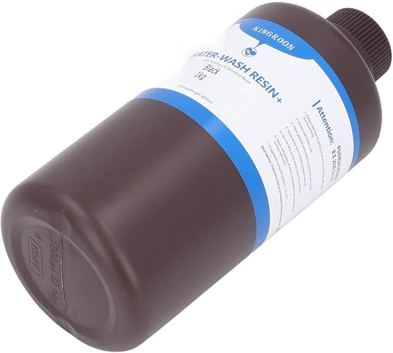 3D Printer Resin, Castable Photopolymer UV Curing Resin with Wax Components for LCD DLP SLA 3D Printer, Black 1000g