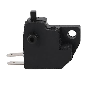 Acouto Motorcycle Brake Light Switch, Universal Motorcycle Right Brake Light Switch Replacement for for Black