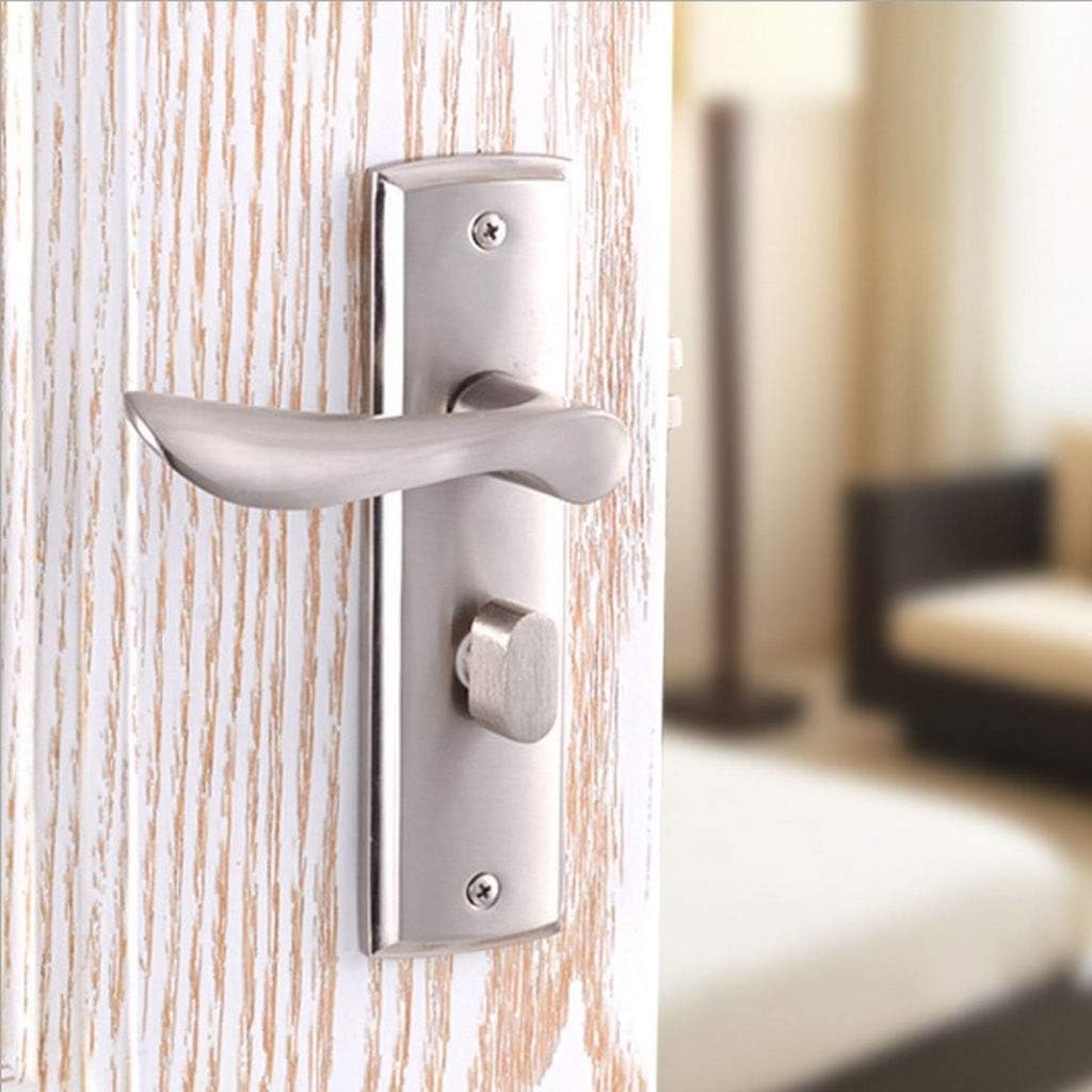 Internal Door Handle Set Lever Door Handle Locks Lockset Bedroom Privacy Dual Latch with 3 Keys