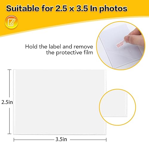 Miniatura 2 de YixangDD Paquete de 20 portarretratos magnéticos para refrigerador de 25 x 35 pulgadas marcos de fotos magnéticos color blanco