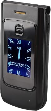 Senior Cell Phone, Flip Design, Dual Screens, Big Buttons, Clear Sound, SOS with , 4G Unlocked (Black)
