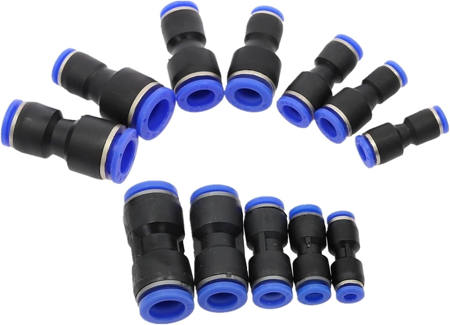 1pcs Pneumatic Fitting Tube Connector Fittings Air Quick Water Pipe Push In Hose Quick Couping 4mm 6mm 8mm 10mm 12mm PU PY PK(PK,10mm)