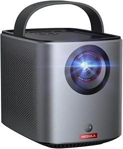 Nebula Mars 3 Air 1080p, Intelligente, Wi-Fi, mini proiettore portatile da 400 ANSI-lumen, Google TV, Dolby Digital, 2 * 8 W, immagine da 150 pollici, batteria integrata, 2,5h