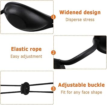 Eye Protection Goggles,3Pcs Safety Goggles Eye Patch Eyewear Glasses Laser Safety Goggles Patients in IPL UV Infrared Led Red Blue Light Hard Wavelength Beauty Clinic Salon Home Black