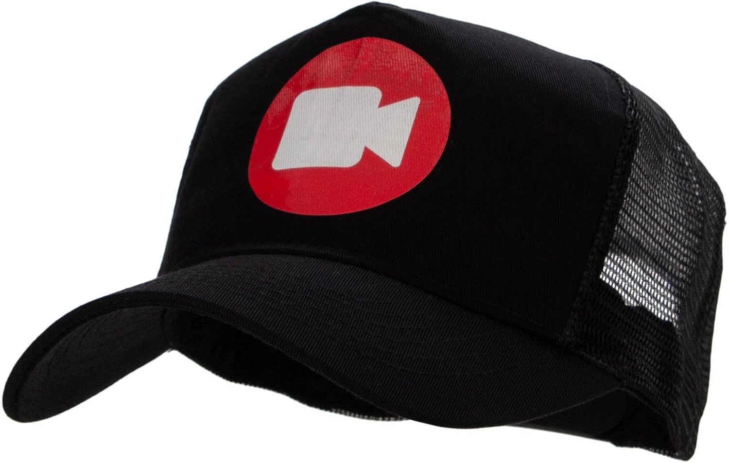 e4Hats.com Vlogger Button Heat Transfer PET Spun Mesh Cap