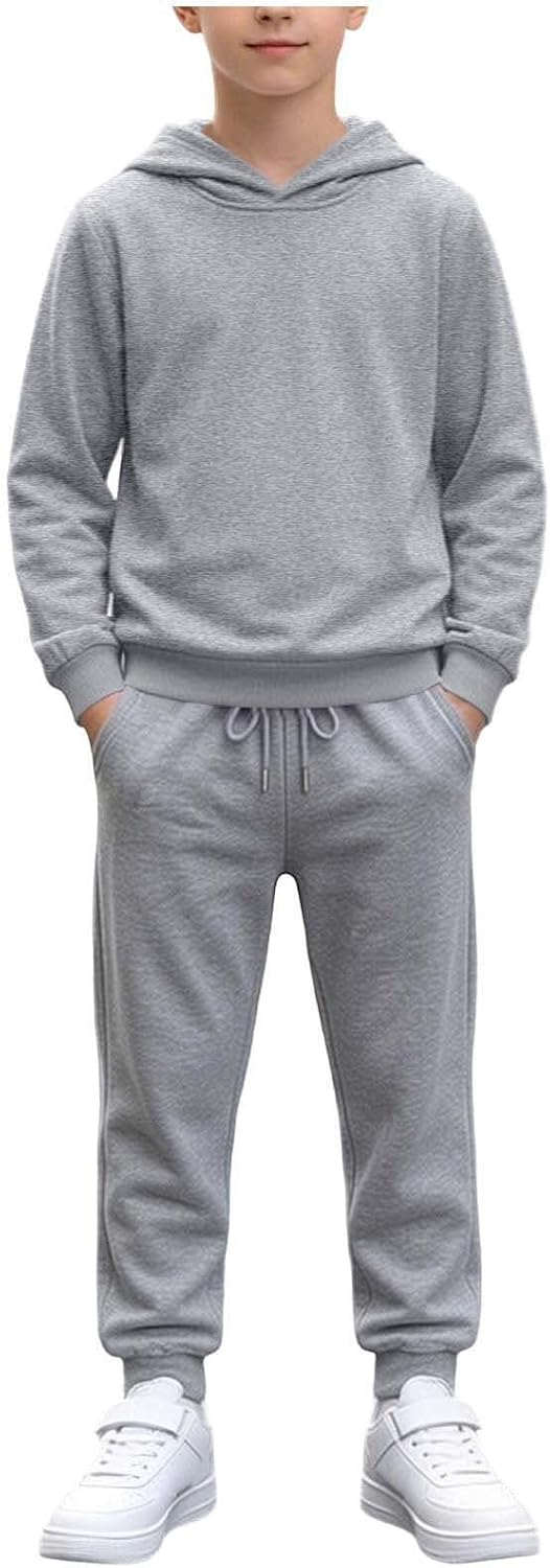 Kids Boys Fashion Hoodie Sweatsuit Jogger Pants 2 Piece Set