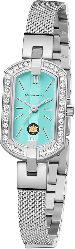 Watches for Women, Small Oval Stainless Steel Case, Mother fo Pearl Dial, Dainty Ladies Watches, Luxury Gifts for Her