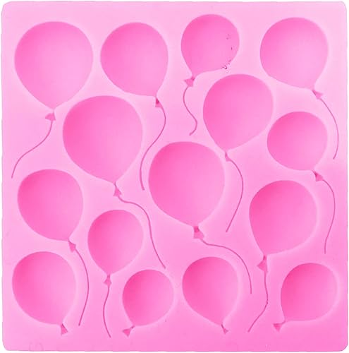 Miniatura 4 de 2 moldes para fondant de globo de aire, materiales de silicona de seguridad de grado alimenticio, molde de caramelo de chocolate para decoración de