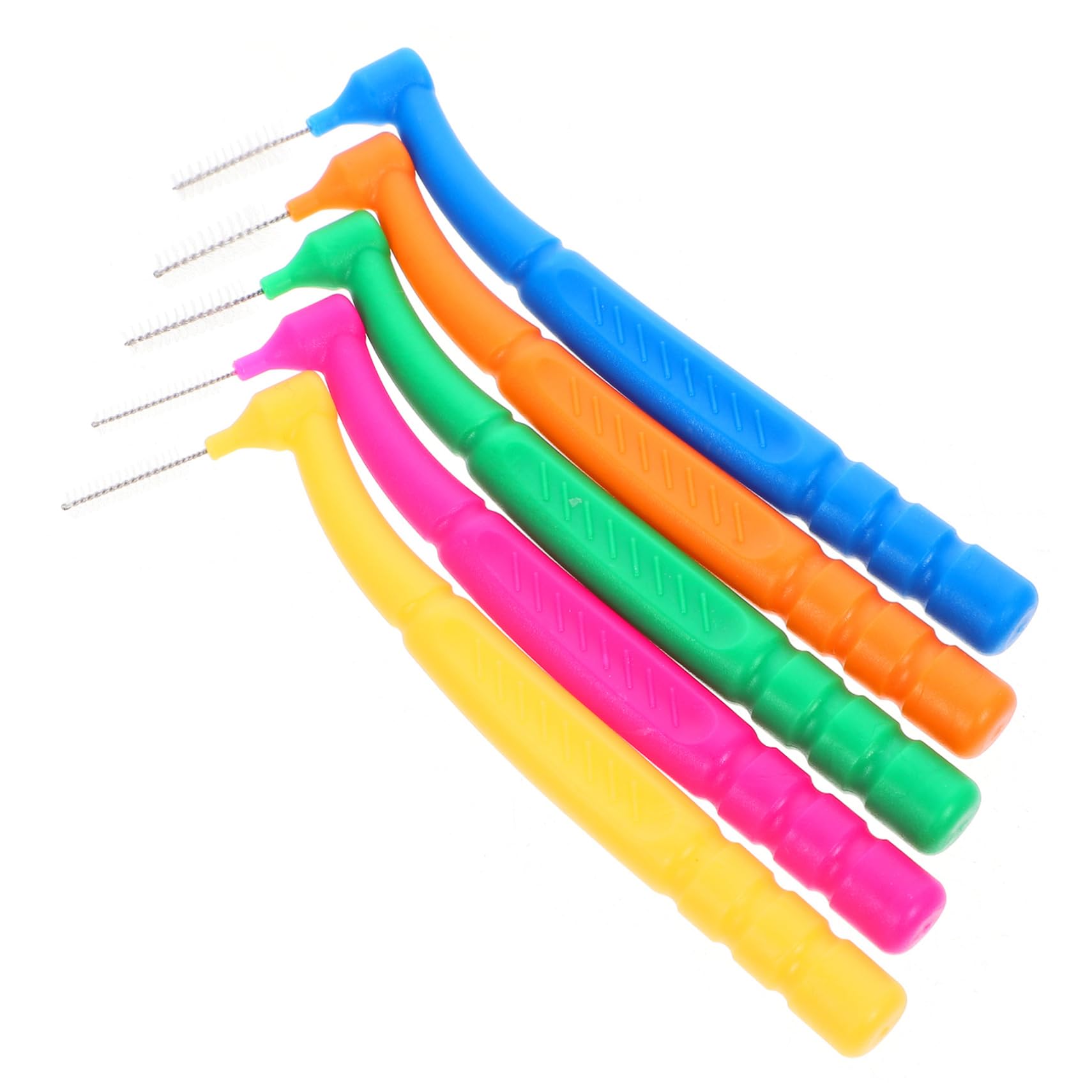FRCOLOR 250 Piezas cepillo interdental limpiador cepillos interdentales cepillo de limpieza cepillos de cepillo de cepillo de limpieza interdental plástico