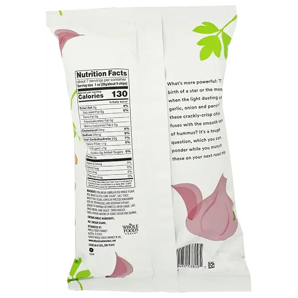 365 by Whole Foods Market Garlic & Herb Pita Chip, 7.3 OZ 2