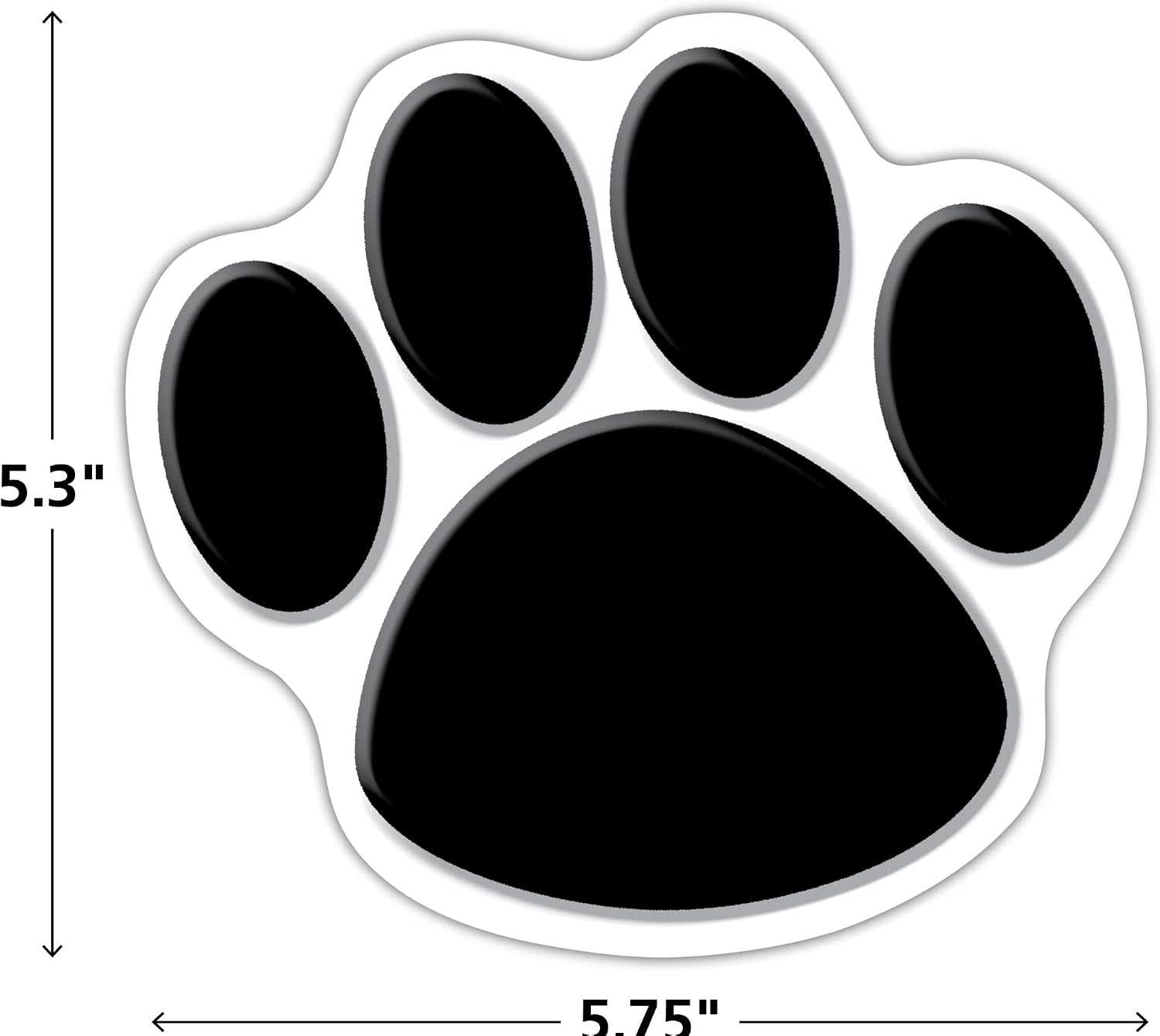 Teacher Created Resources Accents, Black Paw Print (4277)