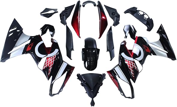 Body Kit For Kawasaki EX650C Ninja 650R 2009-2011 Black Silver Red Fairings