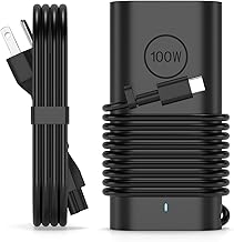 100W USB-C Charger Compatible with Dell Precision 3480 3490 3580 3581 3590 3591 5480 5490 5680 5690 Latitude 9440 9450 2-in-1 7000 5000 Series Compatible with Inspiron 13 14 16 17 Pro 14 16 Plus