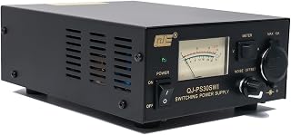 DC Power Supply for Radio, 13.8 V 30 A Regulated Switching Power Supply with Cigarette Plug, Noise Reduced for HAM, CB, VHF or UHF Radio Use