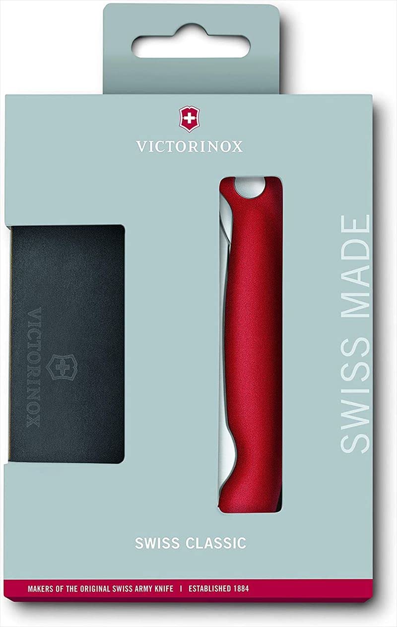 VICTORINOX(ビクトリノックス) カッティングボードセット レッド ブレード長さ11cm(折りたたみ式) [並行輸入品]