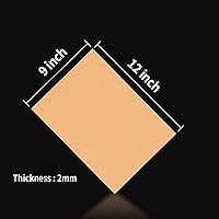 Vista 2 de Hojas de espuma de melocotón de 9 x 12 pulgadas para manualidades, 0.079 in de grosor. Juego de 25 papeles de espuma de melocotón de alta calidad