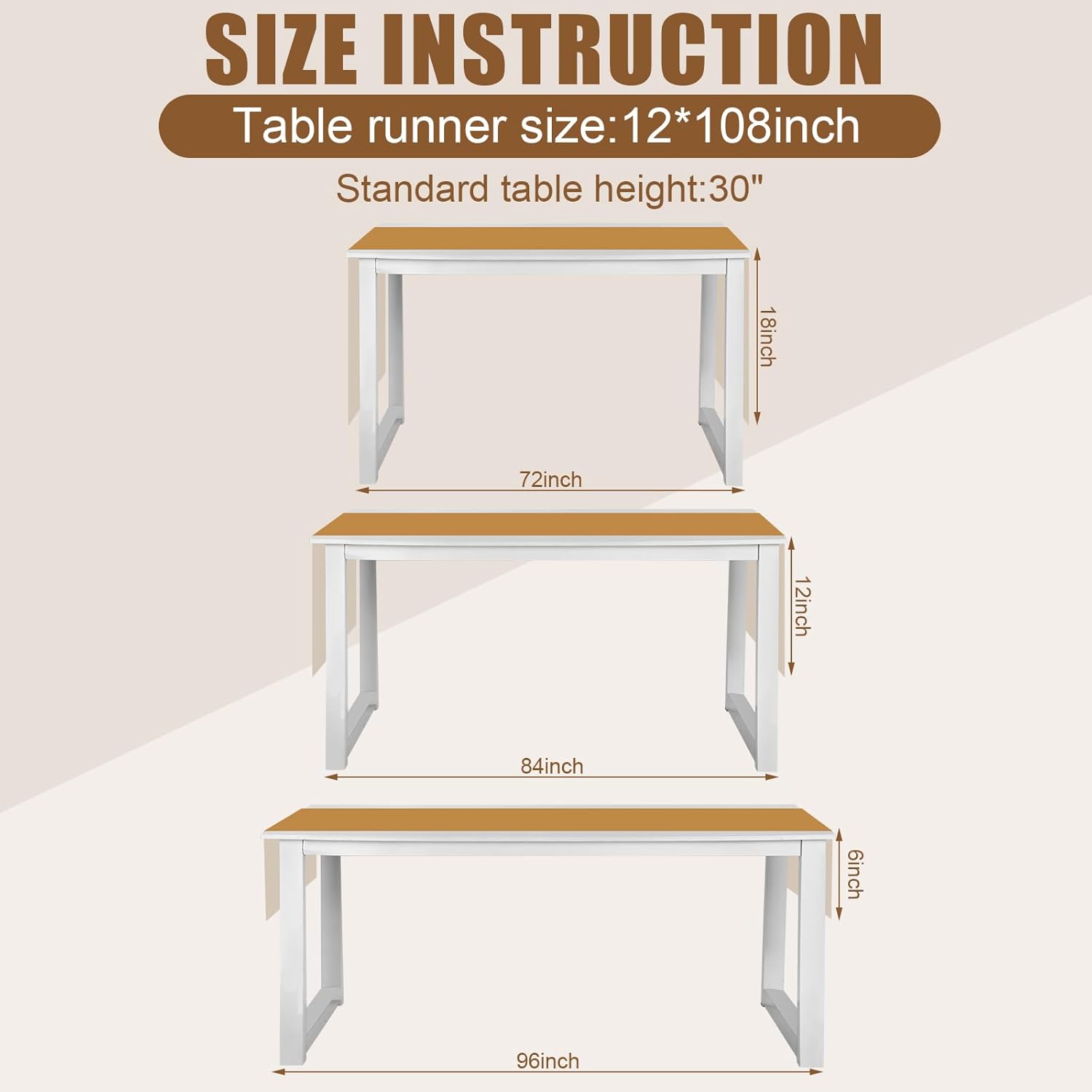 7 Pcs Boho Table Runners and Boho Round Placemats Splicing Woven Macrame Table Runner with Tassels Farmhouse Dining Decor for Christmas Wedding Kitchen Dining(12 x 108 Inch)