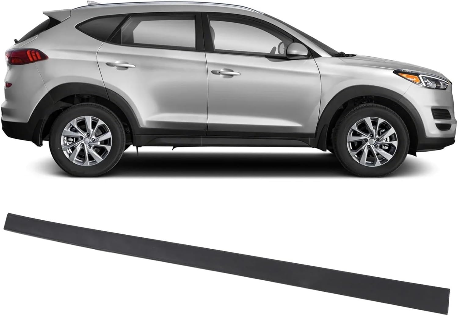 Front Door Garnish Panel Front Door Lower Molding Exterior Car Door Garnish Trim Panel(Right)