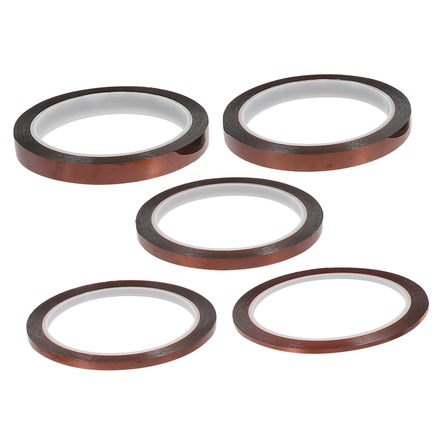 GLEAVI 5rolls High Temperature Polyimide Tape Adhesive Tape for Soldering and Electrical Insulation for PCB Masking and Sensitive Components