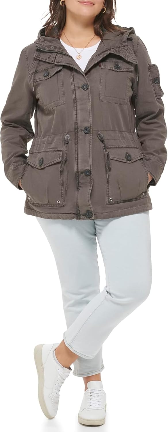 Levi's Women's Lightweight Cotton Military Jacket (Standard & Plus Sizes) - Image 9