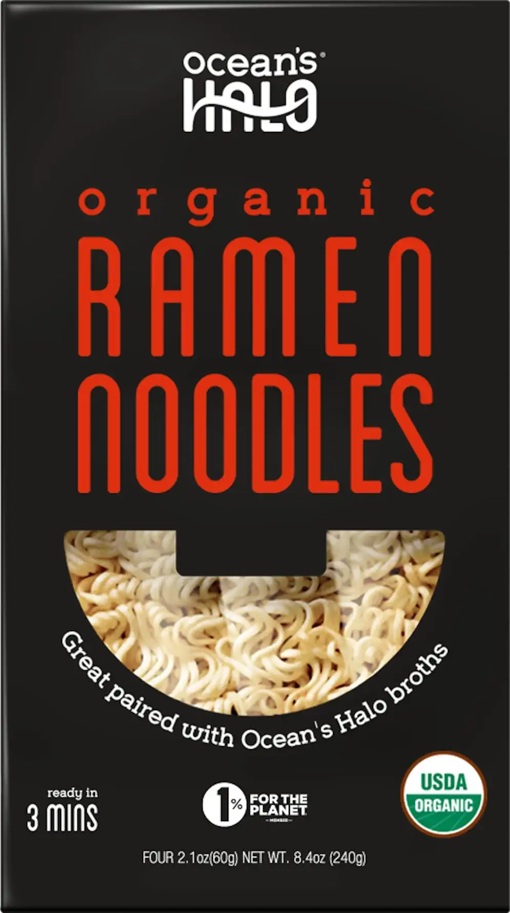 Organic Ramen Noodles, Vegan, USDA Organic, 8.4 Ounce