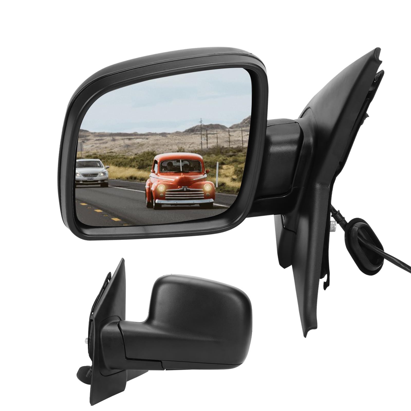Außenspiegel Spiegel Links Ersatz für VW T5 2004-2009 Elektrisch, Seitenspiegel Komplettsets mit Konvex Beheizt Glas, Ersatz OE#7E1857507A