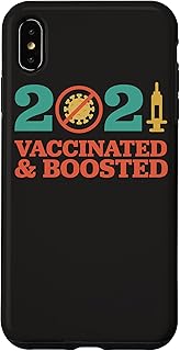 iPhone XS Max 2021 Vaccinated And Boosted Booster Shot 3rd Third Dose Vax Case
