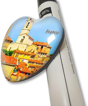 France St Paul de Vence Grasse Fridge Magnets Sticker Kitchen Refrigerator Decoration Magnet Gift Heart Shape