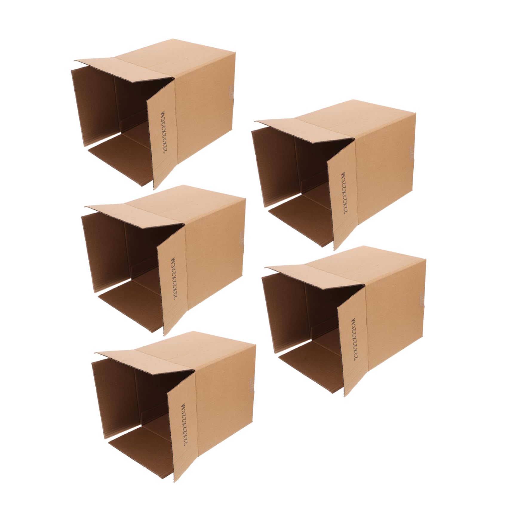 jojofuny 5pièces Cartons Emballage Moyens Carrés Boîtes de Déménagement Résistantes Cartons Expédition pour Loisirs Créatifs