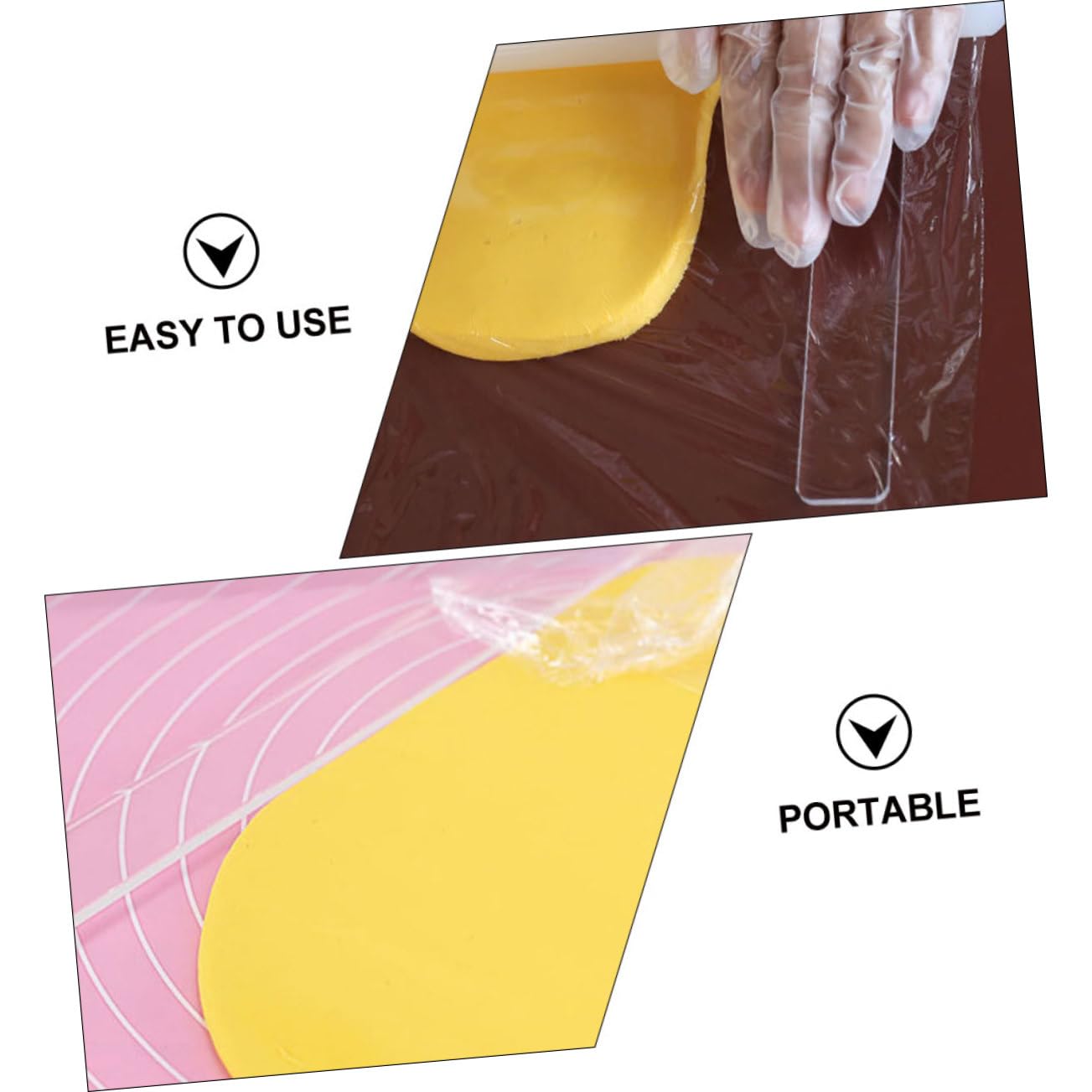 Teigroller-Messstreifen Aus Acryl – 3 Mm & 5 Mm, Für Gleichmäßige Teigdicke