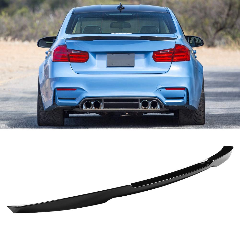 Becquet F30,Voiture Becquet Arrière pour 3 Series F30,Spoiler F30,Coffre À Lèvres F30,Spoilers Et Ailes Automobiles,pour Le Style M4,Spoiler De Couvercle De Coffre À Haut Niveau Noir Brill