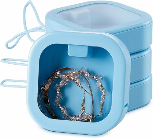 SAGUD Organizador de cintas para el cabello, 4 unidades, accesorios para el cabello, soporte para joyas, dispensador de hisopos de algodón,