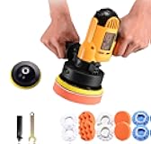 CJC Buffer Polisher - 110V 600W Variable Speed Machine - Random Orbital Buffer for Floor, Car, Furniture, Metal Waxing and Polishing With Professional Buffing Kit(16pcs)