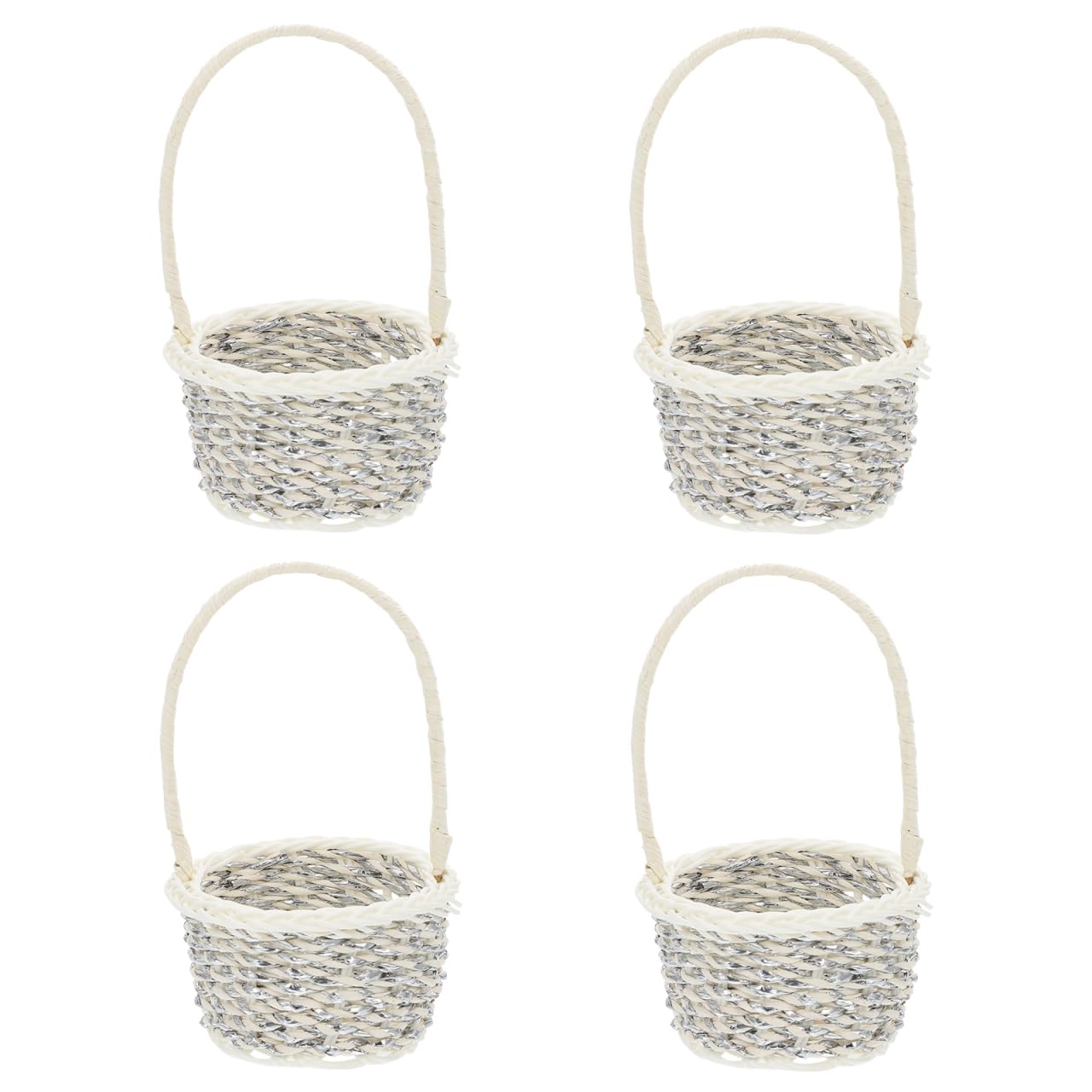 Panier de fleurs paniers de plantes et mini rangement de Noël Amosfun en lot de 4