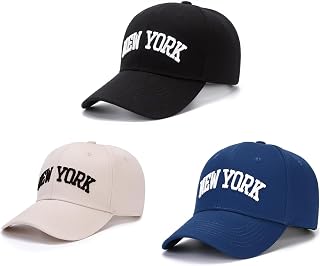 Classic Baseball Cap New York Embroidery 100% Cotton Adjustable Dad Hat Men and Women