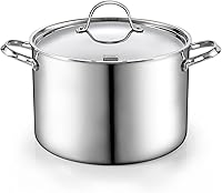 Vista 10 de Cooks Standard Olla para Caldo de Acero Inoxidable Multi-Capa, Olla Holandesa de 7 Cuartos para Cocinar Pasta y Enlatado con Tapa, Olla Profunda