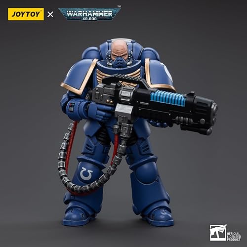 Miniatura 5 de JoyToy Warhammer 40,000 118 Figura de acción Ultramarines Primaris Lieutenant Amulius Collection Modelo, 4.2 pulgadas