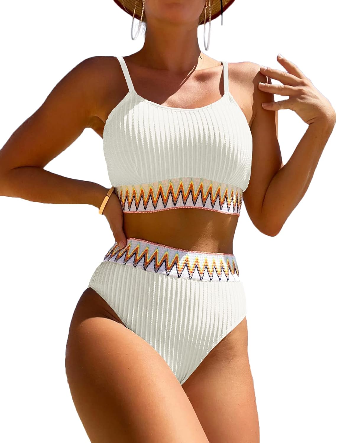 Herlipto ♡ 2Way Cut-Out Ribbed Swimwear 2Way Cut-Out Ribbed Swimwear