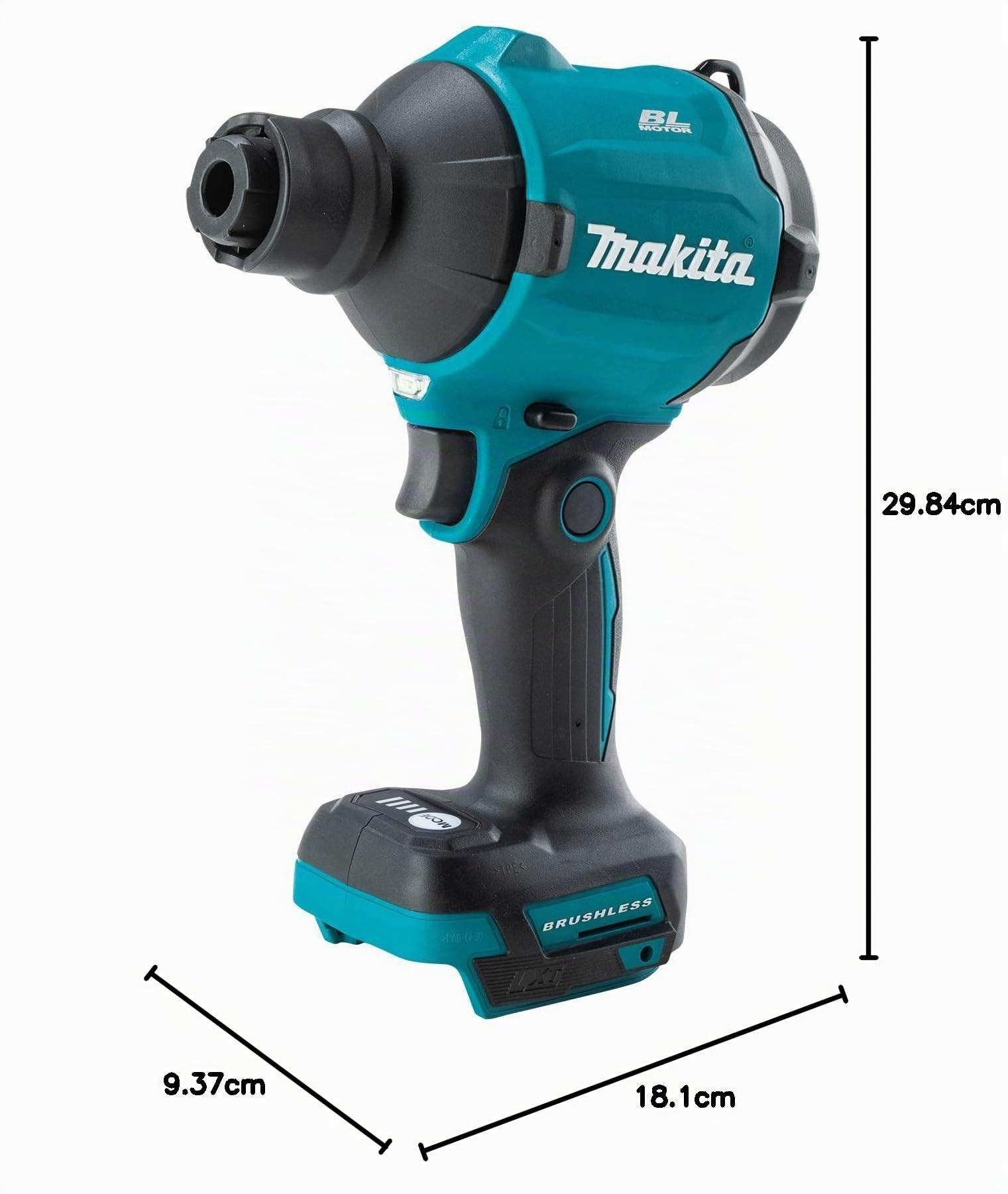 Makita XSA01Z 18V LXT Bürstenloses Hochgeschwindigkeitsgebläse Inflator