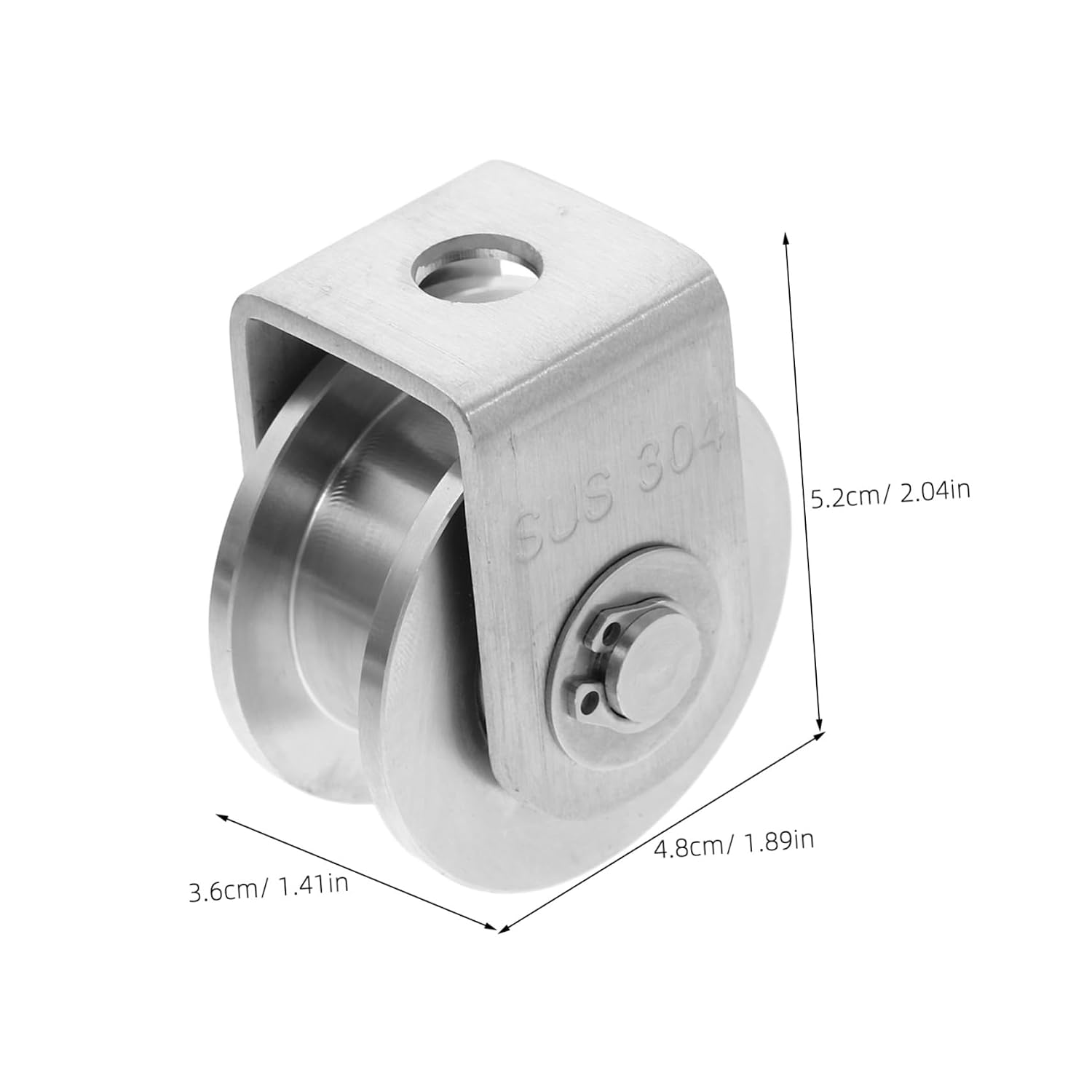 TIDTALEO 2pcs Heavy Duty Stainless Steel Bearing Pulley Wheel for Sliding Door Track Efficient Movement and Smooth Performance Versatile Applications for Lifting and Mechanical Equipment