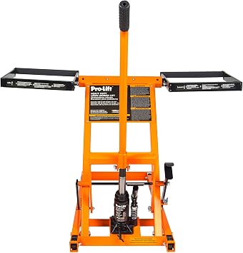 Pro Lift PL5550 Lawn Mower Lift with Hydraulic Jack for Riding Tractors and Zero Turn Lawn Mowers - 550 Lbs Capacity,Orange