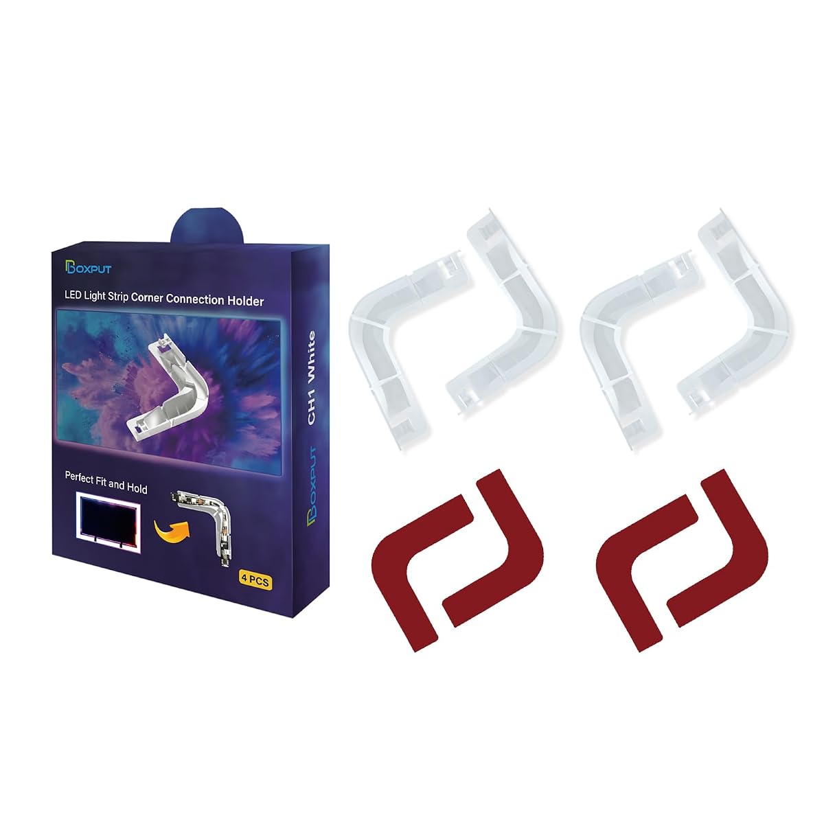 BOXPUT L - Shape LED Light Band Connectors LED Light Band Corner Connection