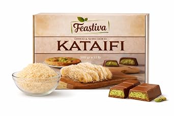 Feastiva Kataifi Shredded Fillo Dough 500 gr 17.6 oz | Dried & Chopped Kadayif | Kurutulmus Katafi Phyllo Dough for Dubai Chocolate Filling, Kunafa, Knafeh | Dry Katifi Pastry 1.1 lb