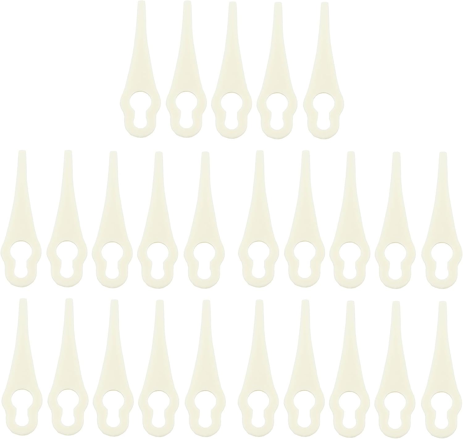 Image of 25 POWERPLUS POWACG6010-25 replacement blades laid out