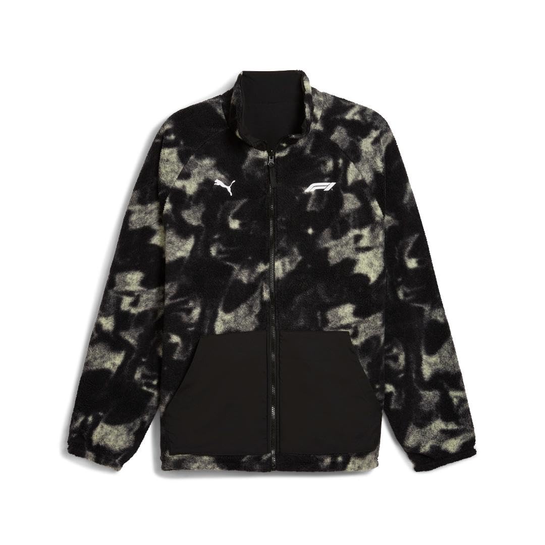 Mens F1 Statement Puffer Jacket Athletic Outerwear Casual